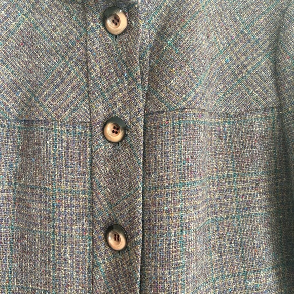Vintage Henry White Dublin wool tweed blazer purple multicolor - Picture 5 of 9
